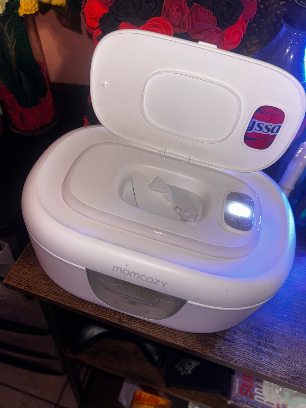 momcozy White Baby Wipe Warmer - Gentle, Even Heating